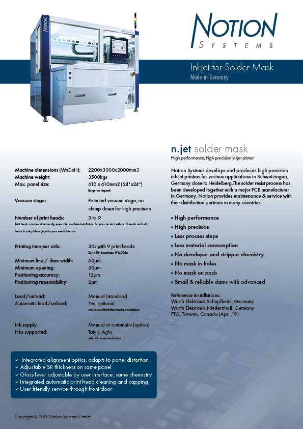 N Jet Solder Mask Notion Systems Gmbh